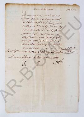 [Pliego del Tribunal de Cuentas ] 1813