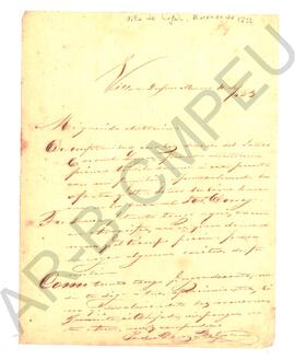 [Carta personal de Pedro Rosas y Belgrano dirigida a Antonino Reyes] 1853