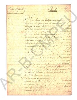 [Circular dirigida al Sr. Cura y Vicario de la Villa de Luján] 1831