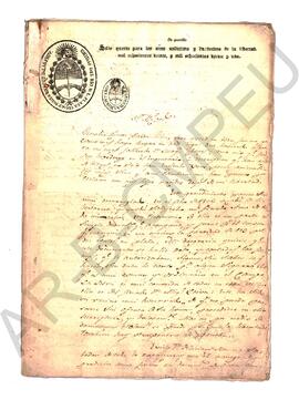 [Copia de escritura de venta de esclavo] 1818