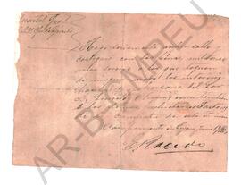 [Orden del General Racedo para la protección de personas y bienes] 1880