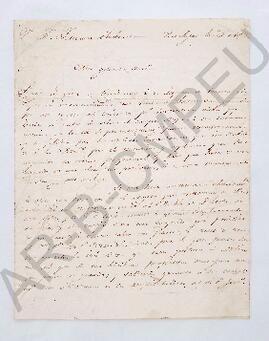 [Carta de Francisco Javier Muñiz a Feliciano Chiclana] 1835
