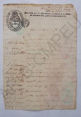 [Renuncia dirigida al Cabildo de la Villa de Luján] 1821