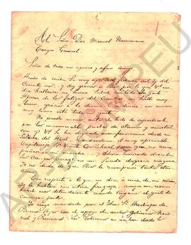 [Carta del Padre Jorge María Salvaire a Manuel Namuncurá] 1875