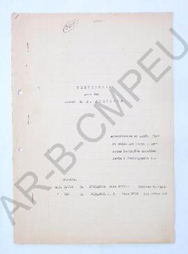 [Testimonio de venta de propiedad a Juan Antonio Ameghino] 1855