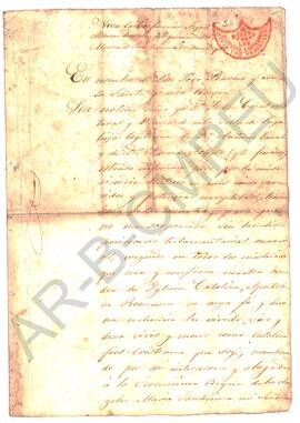 [Testamento de Teresa Casal] 1851
