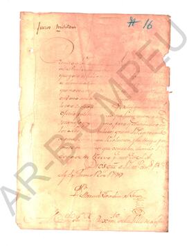[Oficios dirigidos al Cabildo de Luján con copias de Decretos Reales sobre fueros militares] 1799