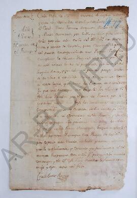 [Almonedas y remate del puente] 1800