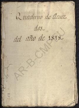 Cuadernos de Acuerdos del año 1818